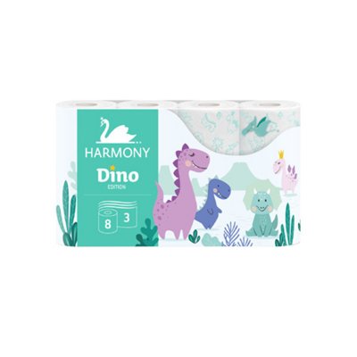 Toaletní papír Harmony Dino 8 ks